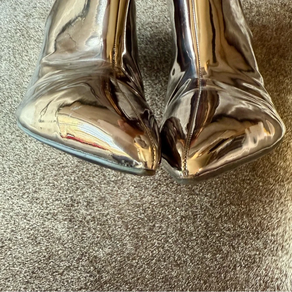 Metallic Silver Booties - Picture 11 of 16